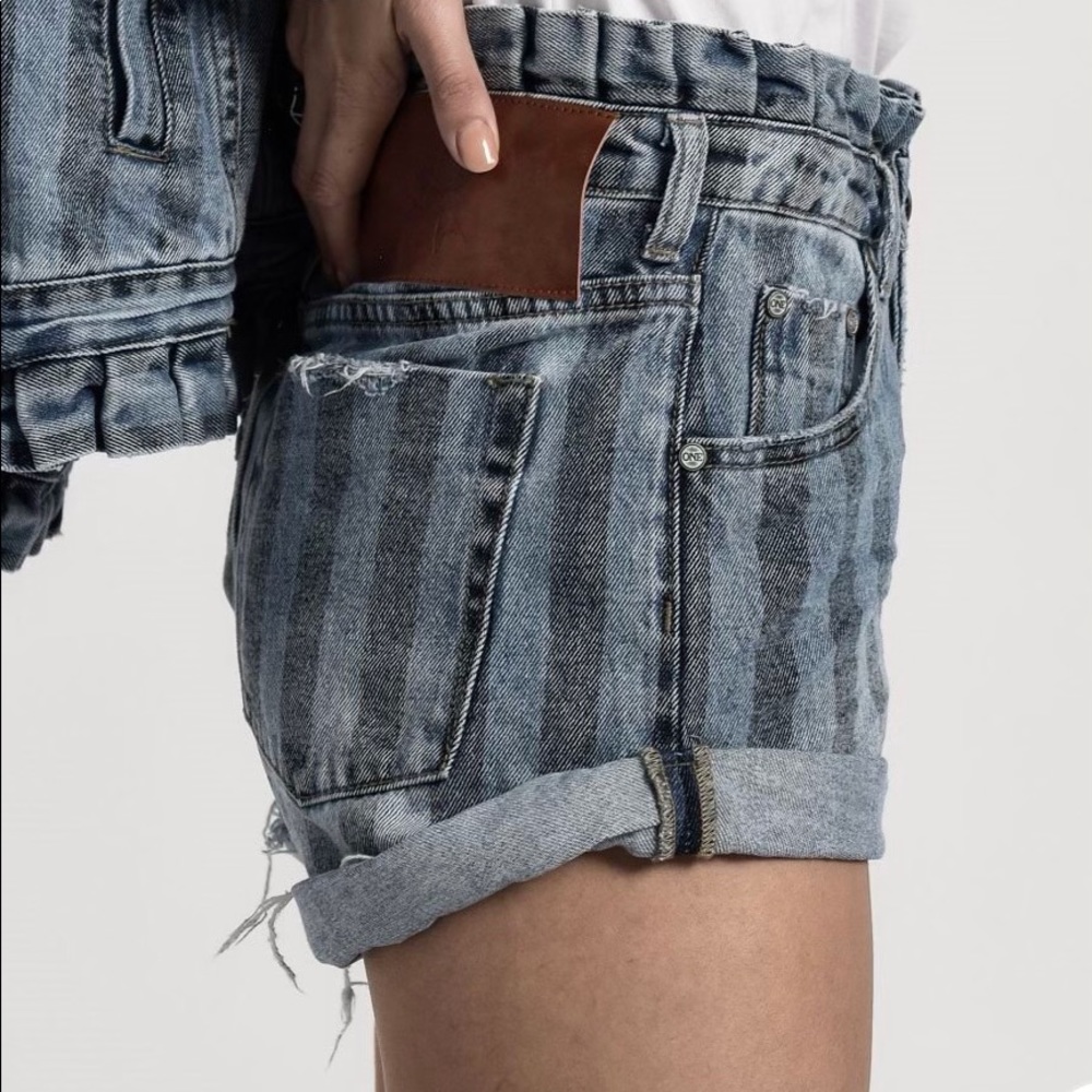 One teaspoon jean shorts Zephyr bandit mid waist